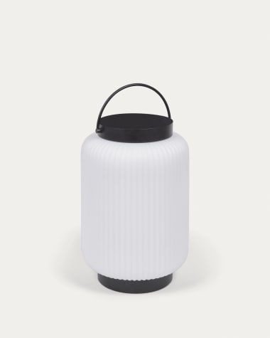 Verona table lamp in polythene and metal with black finish