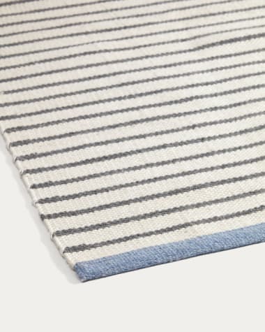 Catiana PET grey striped mat 60 x 90 cm