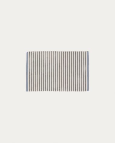 Catiana PET grey striped mat 60 x 90 cm