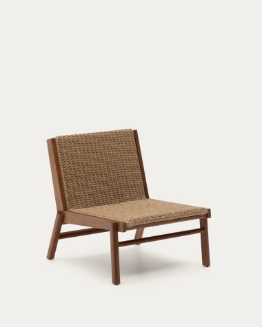 Itani armchair in FSC 100% solid acacia wood and synthetic rattan