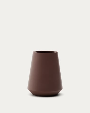 Calun maroon cement planter Ø 50cm