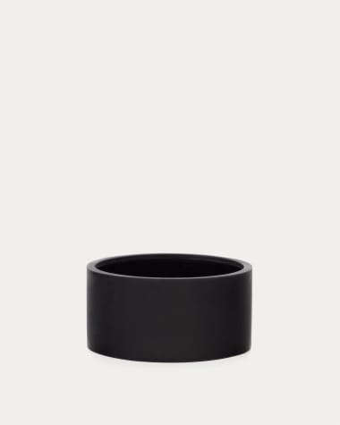 Aiguablava plant pot in black cement, Ø 62 cm