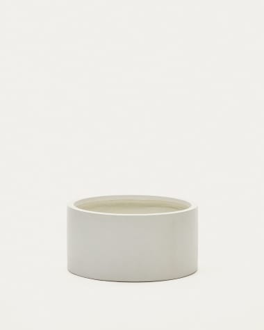 Aiguablava plant pot in white cement, Ø 62 cm