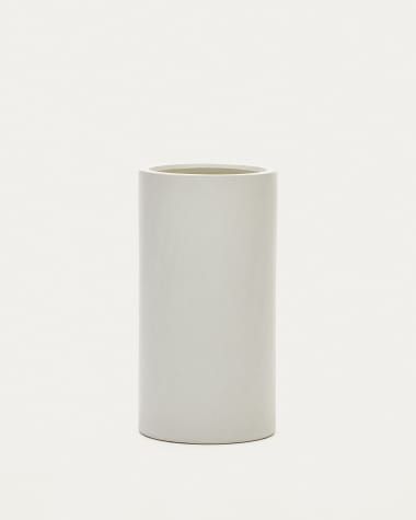 Aiguablava plant pot in white cement, Ø 42 cm