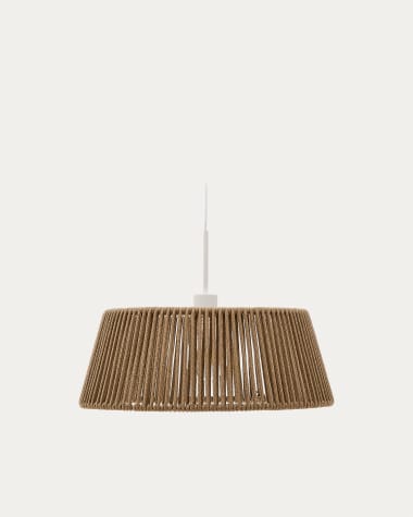 Aldet ceiling lamp shade in grey rope cord Ø46cm