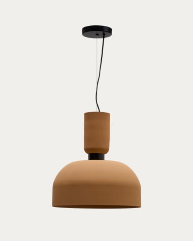 Nibla ceiling lamp in terracotta-effect metal Ø40cm