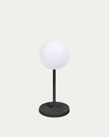 Dinesh outdoor table lamp in black aluminium 40 cm