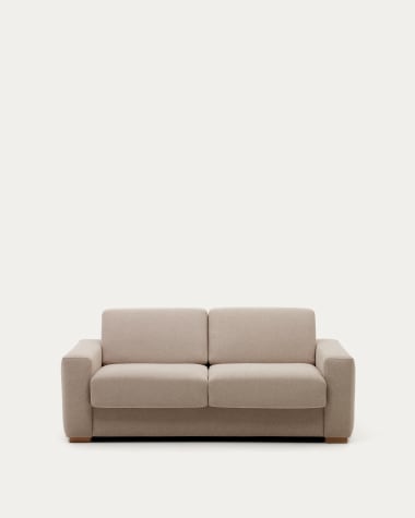 Anley 2-seater sofa bed in beige 204 cm FSC Mix Credit