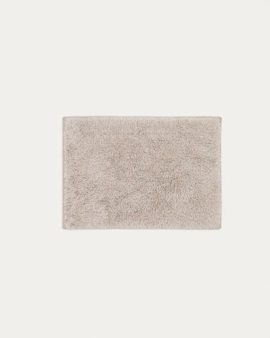 Coper beige cotton bathmat, 50 x 70 cm