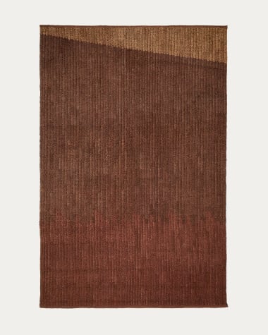 Mandi terracotta jute rug 200 x 300cm