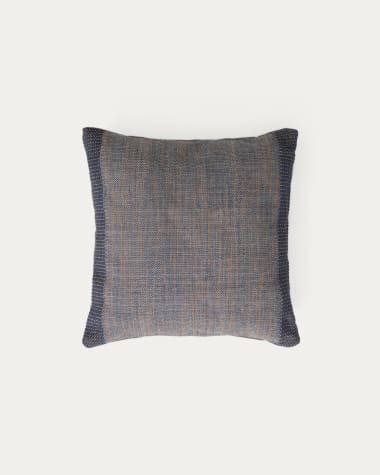 Cushion cover Delnar 100% PET blue 45 x 45 cm