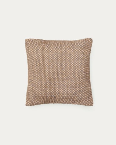 Cushion cover Eriam 100% PET beige 50 x 50 cm