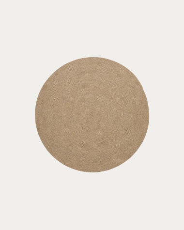 Rug Despas in synthetic fibers beige Ø150 cm