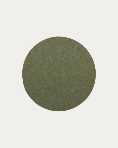 Rug Despas in synthetic fibers green Ø150 cm